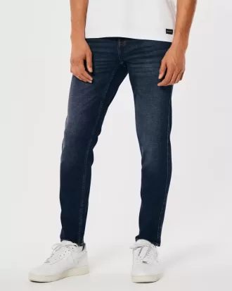 Blugi skinny atletici de culoare închisă