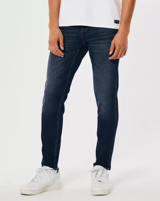 Blugi skinny atletici de culoare închisă Blugi skinny atletici de culoare închisă
