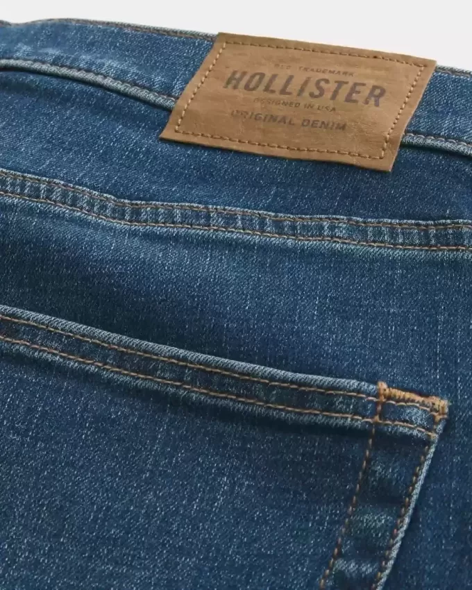 Blugi skinny atletici de culoare închisă Blugi skinny atletici de culoare închisă