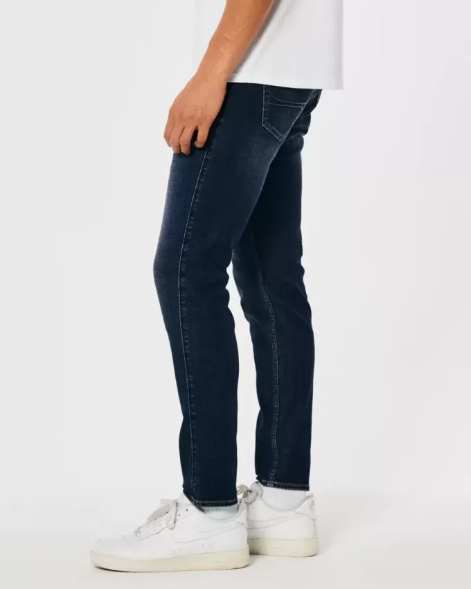 Blugi skinny atletici de culoare închisă Blugi skinny atletici de culoare închisă