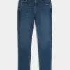 Blugi skinny atletici de culoare închisă Blugi skinny atletici de culoare închisă