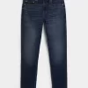 Blugi skinny atletici de culoare închisă Blugi skinny atletici de culoare închisă