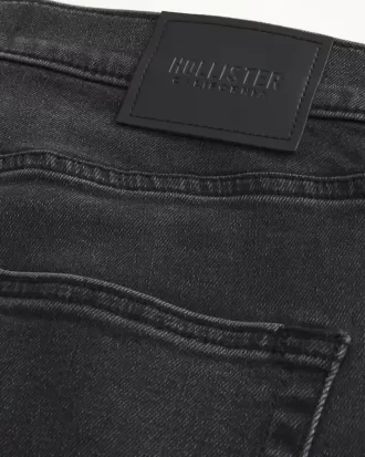 Blugi skinny atletici negri spălați
