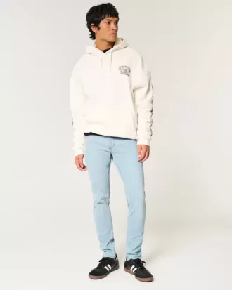 Blugi skinny cu spalare usoara