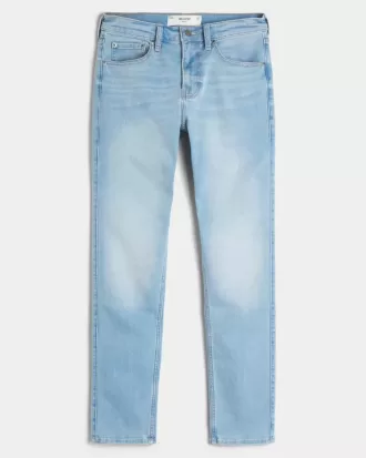 Blugi skinny cu spalare usoara