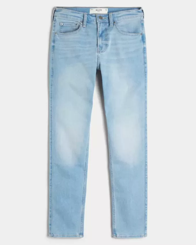 Blugi skinny cu spalare usoara Blugi skinny cu spalare usoara
