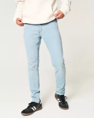 Blugi skinny cu spalare usoara
