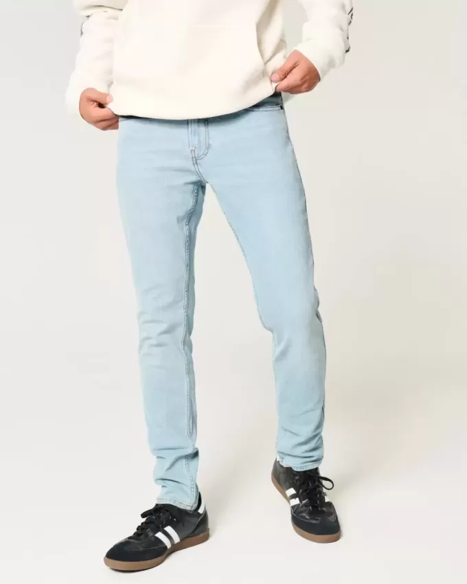 Blugi skinny cu spalare usoara Blugi skinny cu spalare usoara