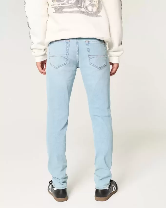 Blugi skinny cu spalare usoara Blugi skinny cu spalare usoara