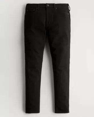 Blugi skinny negri fără decolorare