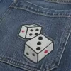 Blugi super largi cu grafic Dice cu spalare închisă Blugi super largi cu grafic Dice cu spalare închisă