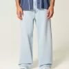 Blugi super largi New York cu spalare ușoară Blugi super largi New York cu spalare ușoară
