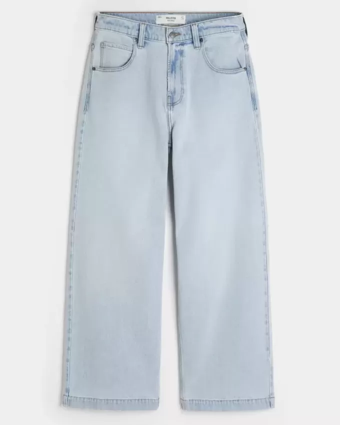 Blugi super largi New York cu spalare ușoară Blugi super largi New York cu spalare ușoară