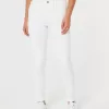 Blugi super skinny albi cu talie mare Blugi super skinny albi cu talie mare