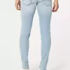 Blugi super skinny cu spalare usoara Blugi super skinny cu spalare usoara