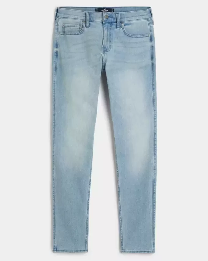 Blugi super skinny cu spalare usoara Blugi super skinny cu spalare usoara