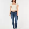 Blugi super skinny, cu talie joasă, curbate Blugi super skinny, cu talie joasă, curbate