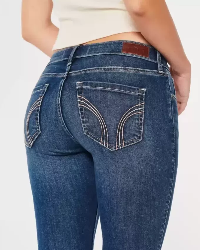 Blugi super skinny, cu talie joasă, curbate Blugi super skinny, cu talie joasă, curbate