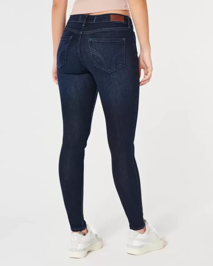 Blugi super skinny, cu talie joasă, curbate Blugi super skinny, cu talie joasă, curbate