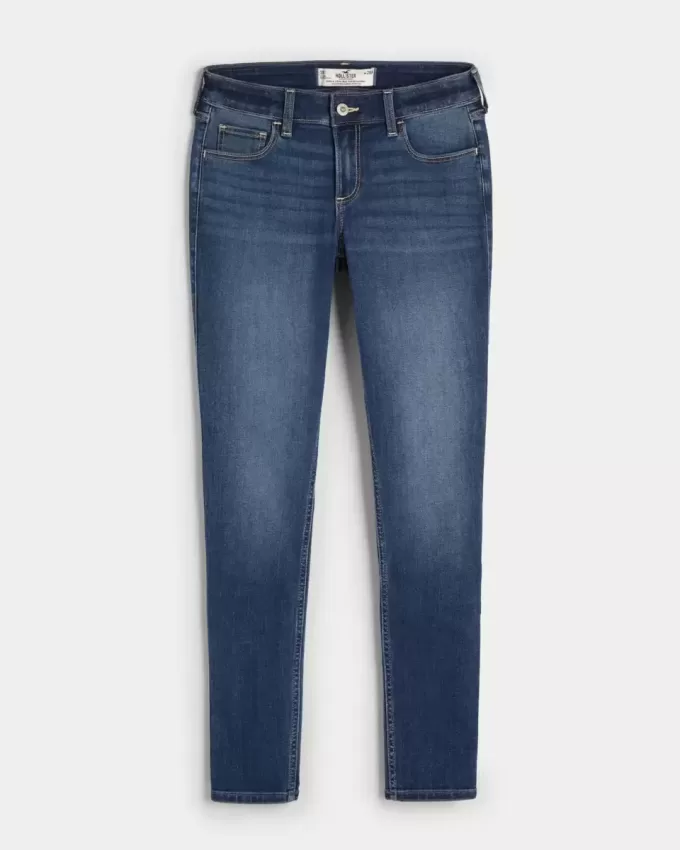 Blugi super skinny, cu talie joasă, curbate Blugi super skinny, cu talie joasă, curbate