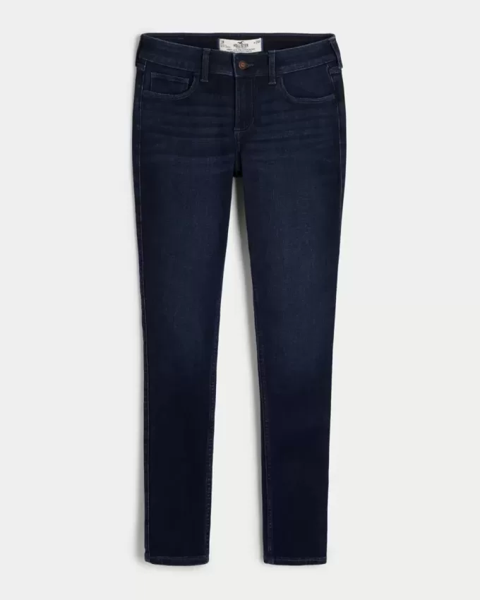 Blugi super skinny, cu talie joasă, curbate Blugi super skinny, cu talie joasă, curbate