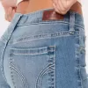 Blugi super skinny cu talie joasă, spălare medie Blugi super skinny cu talie joasă, spălare medie