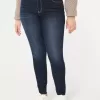 Blugi super skinny, cu talie înaltă, de culoare închisă Blugi super skinny, cu talie înaltă, de culoare închisă