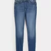 Blugi super skinny, cu talie înaltă, de culoare închisă Blugi super skinny, cu talie înaltă, de culoare închisă
