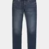 Blugi super skinny de culoare închisă Blugi super skinny de culoare închisă