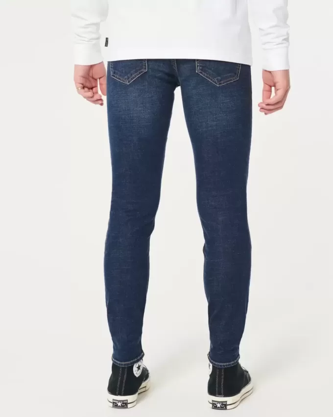 Blugi super skinny de culoare închisă Blugi super skinny de culoare închisă
