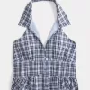 Bluză Halter cu guler Bluză Halter cu guler
