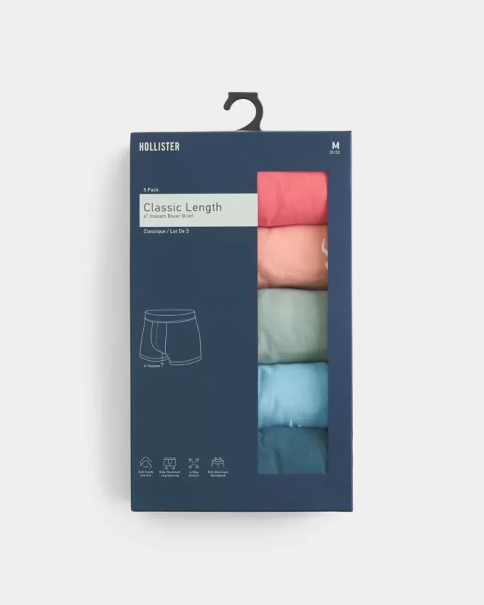 Boxer de lungime clasică, pachet de 5 Boxer de lungime clasică, pachet de 5