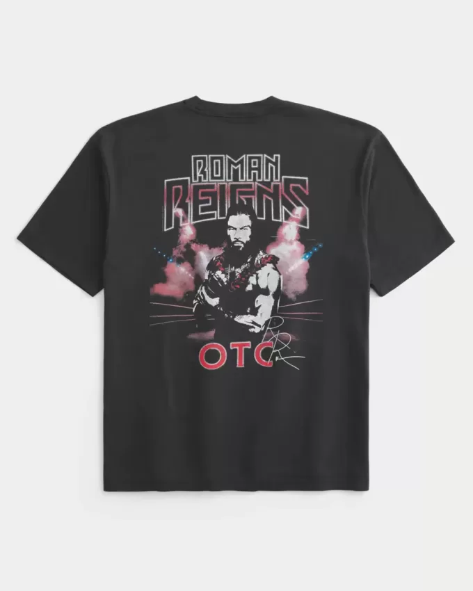 Boxy Roman Reigns, singurul tricou grafic Boxy Roman Reigns, singurul tricou grafic