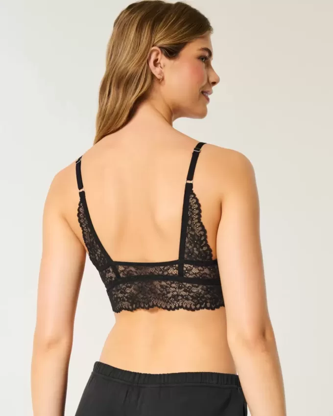 Bralette triunghi din dantela