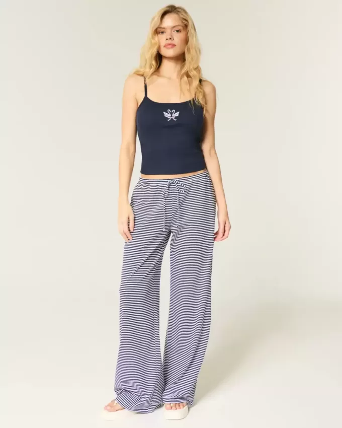 Cami cu grafic Swan cu nervuri Cami cu grafic Swan cu nervuri