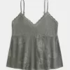 Cami uşoară pentru babydoll, în stil cu vârf de ac Cami uşoară pentru babydoll, în stil cu vârf de ac