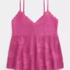 Cami uşoară pentru babydoll, în stil cu vârf de ac Cami uşoară pentru babydoll, în stil cu vârf de ac