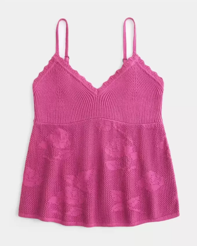 Cami uşoară pentru babydoll, în stil cu vârf de ac Cami uşoară pentru babydoll, în stil cu vârf de ac