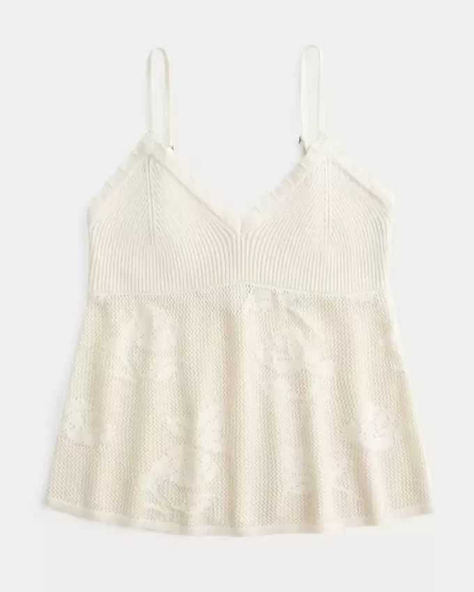 Cami uşoară pentru babydoll, în stil cu vârf de ac Cami uşoară pentru babydoll, în stil cu vârf de ac
