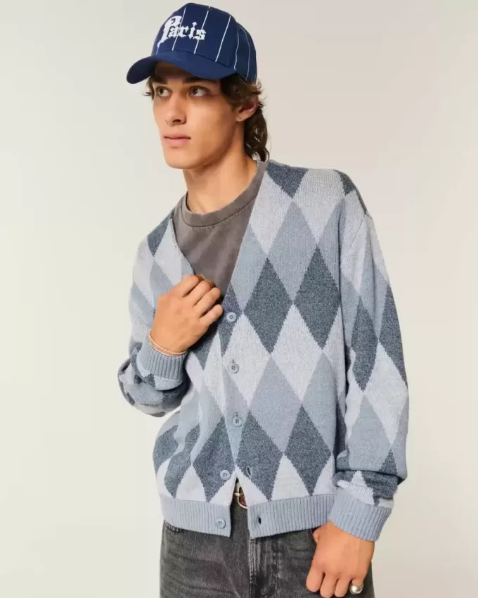 Cardigan cu model boxy Cardigan cu model boxy