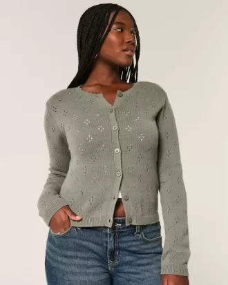 Cardigan cu ochiuri