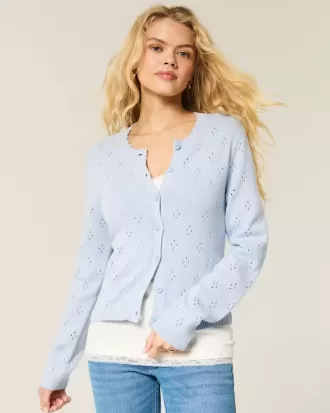 Cardigan cu ochiuri