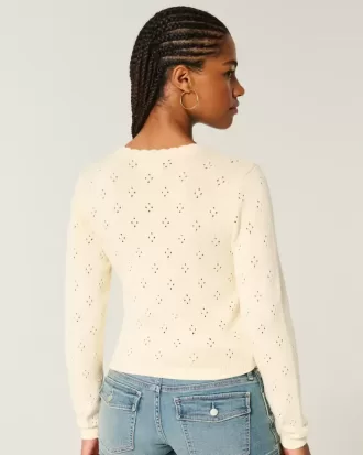 Cardigan cu ochiuri