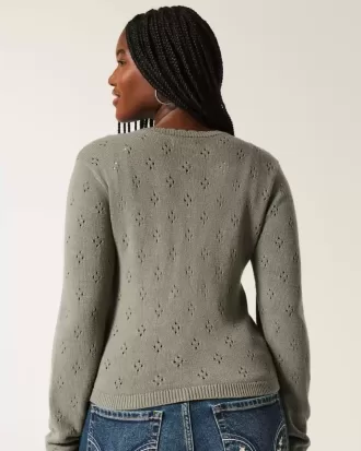 Cardigan cu ochiuri
