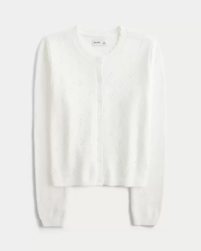 Cardigan cu ochiuri Cardigan cu ochiuri