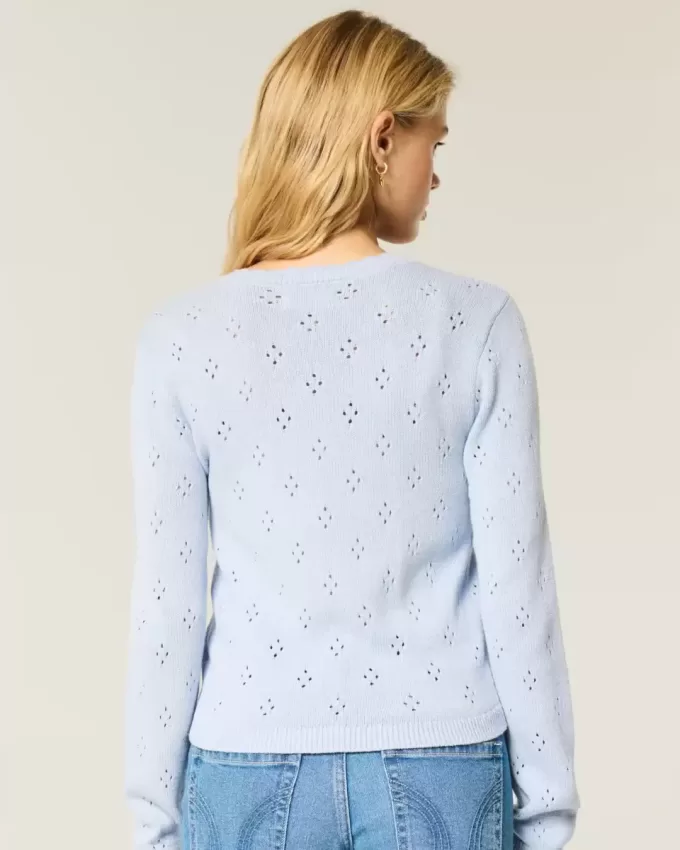 Cardigan cu ochiuri Cardigan cu ochiuri