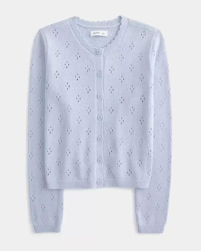 Cardigan cu ochiuri Cardigan cu ochiuri