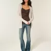 Cardigan fără închidere cu glugă Cardigan fără închidere cu glugă