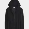 Cardigan fără închidere cu glugă Cardigan fără închidere cu glugă
