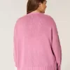 Cardigan ușor cu mânecă din dantelă, fără închidere Cardigan ușor cu mânecă din dantelă, fără închidere